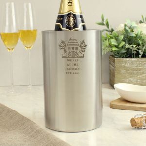 Personalised House Wine Cooler Housewarming Gift