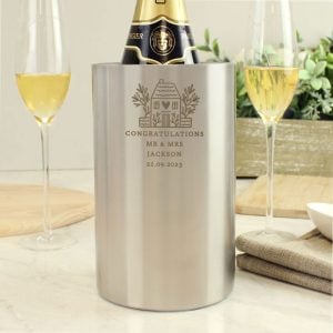 Personalised House Wine Cooler Housewarming Gift