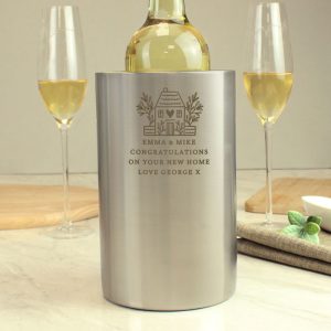 Personalised House Wine Cooler Housewarming Gift