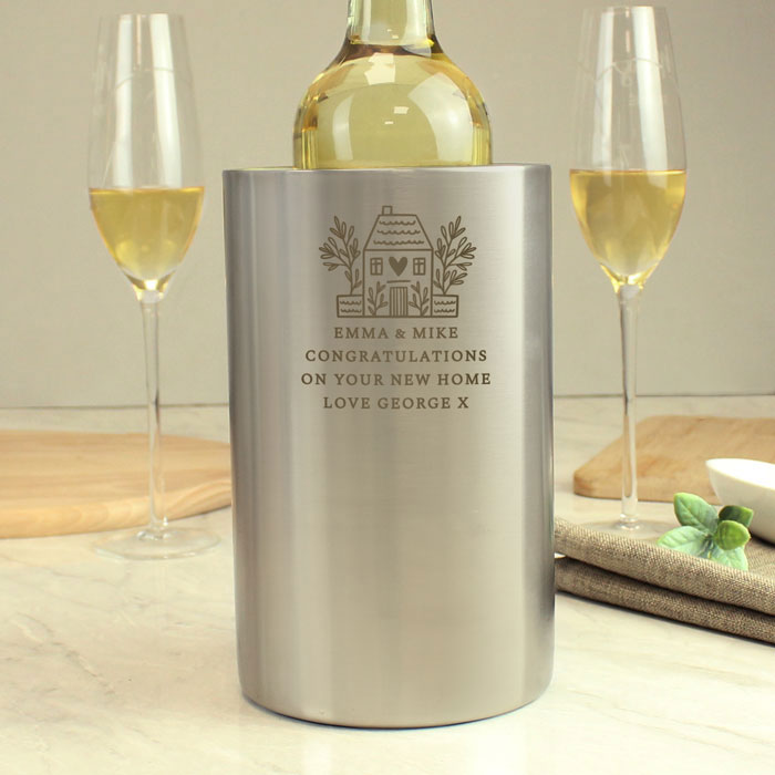 Personalised House Wine Cooler Housewarming Gift