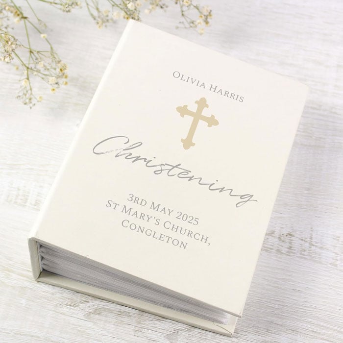Personalised 6x4 Inch Christening Or Communion Photo Album