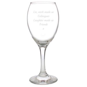 Personalised Any Message Wine Glass In a Box