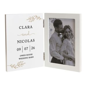 Personalised Anniversary Wooden Hinged 6x4 Inch Photo Frame
