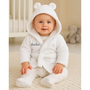 Personalised Baby Bath Robe in a Gift Box 0-24 Months