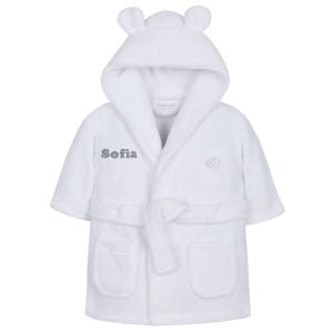 Personalised Baby Bath Robe in a Gift Box 0-24 Months