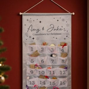 Personalised Family Fabric Pocket Advent Calendar
