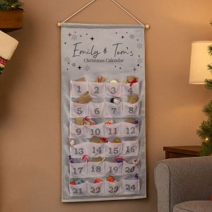 Personalised Family Fabric Pocket Advent Calendar