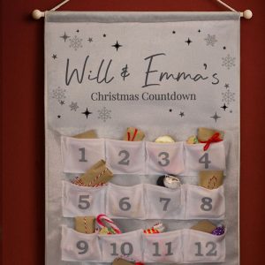 Personalised Family Fabric Pocket Advent Calendar