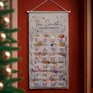 Personalised Family Fabric Pocket Advent Calendar