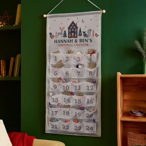 Personalised Christmas Home Fabric Advent Calendar
