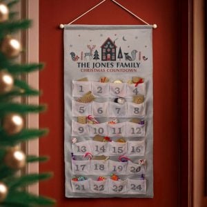 Personalised Christmas Home Fabric Advent Calendar