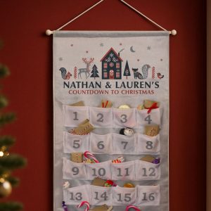 Personalised Christmas Home Fabric Advent Calendar