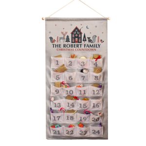 Personalised Christmas Home Fabric Advent Calendar