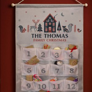 Personalised Christmas Home Fabric Advent Calendar