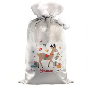 Children's Personalised Reindeer Christmas Sack