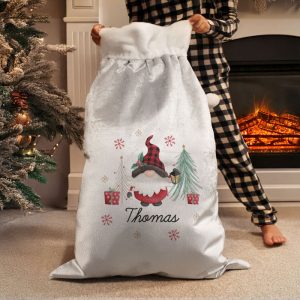 Personalised Tartan Gonk Christmas Santa Sack