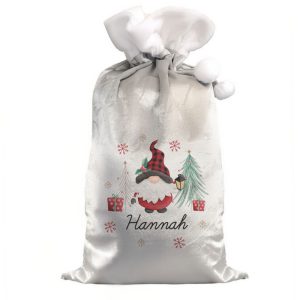 Personalised Tartan Gonk Christmas Santa Sack