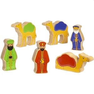 Lanka Kade Kid's Deluxe Wooden Nativity Christmas Playset
