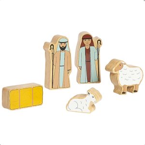 Lanka Kade Kid's Deluxe Wooden Nativity Christmas Playset