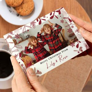 Personalised Photo Upload Pack of 10 Christmas Cards
