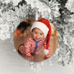 Photo Upload Christmas Tree Decoration - Both Sides