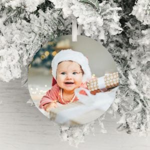 Photo Upload Christmas Tree Decoration - Both Sides