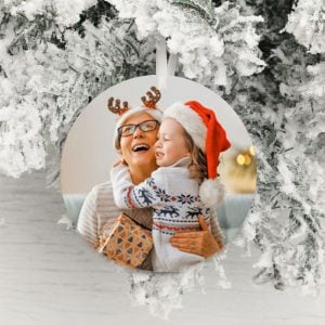 Photo Upload Christmas Tree Decoration - Both Sides
