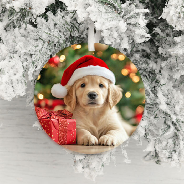 Photo Upload Christmas Tree Decoration - Both Sides