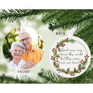 Memorial Photo Upload Christmas Tree Decoration