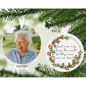 Memorial Photo Upload Christmas Tree Decoration
