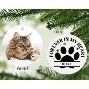 Forever in my Heart Photo Upload Pet Decoration Cat or Dog