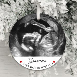 Can't Wait To Meet You Baby Scan Christmas Tree Decoration