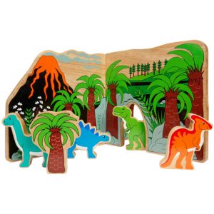 Lanka Kade Wooden Jurassic Toy World Dinosaur Playset