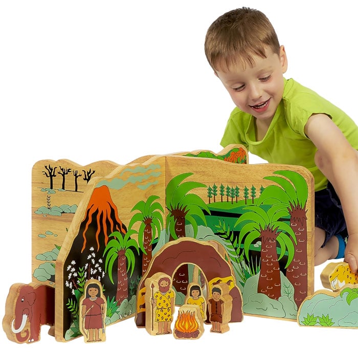Lanka Kade Wooden Jurassic Toy World Dinosaur Playset