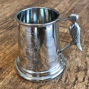 Personalised Engraved Pewter Baby Mug With Birth Details