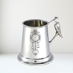 Personalised Engraved Pewter Baby Mug With Birth Details