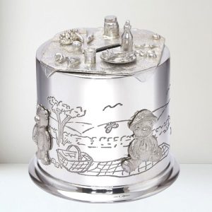 Personalised Engraved Pewter Teddy Bears Picnic Money Box