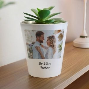 Personalised Photo Upload Ceramic Plant Pot