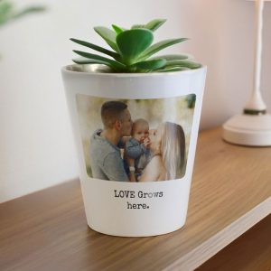 Personalised Photo Upload Ceramic Plant Pot