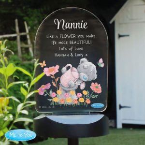 Personalised Me to You Tatty Teddy Garden LED Solar Light