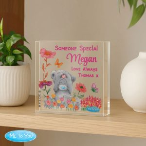 Personalised Me to You Tatty Teddy Flowery Glass Ornament