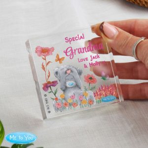 Personalised Me to You Tatty Teddy Flowery Glass Ornament