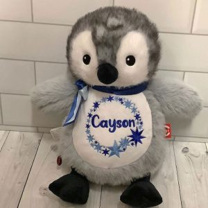 Personalised Embroidered Cubbies Penguin Soft Toy