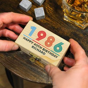Personalised Big Age Whisky Stones - Birthday Gift