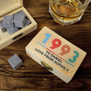 Personalised Big Age Whisky Stones - Birthday Gift