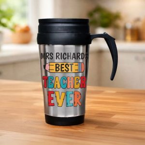 Personalised Best Teacher Thermal Mug Thank You Gift