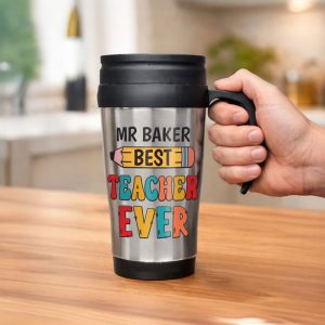 Personalised Best Teacher Thermal Mug Thank You Gift