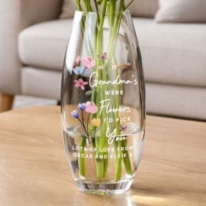 Personalised I'd Pick You Colourful Text Bullet Vase