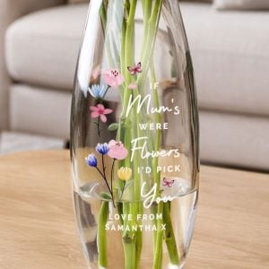 Personalised I'd Pick You Colourful Text Bullet Vase