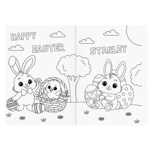 Children's Personalised Easter Activity & Colouring Book